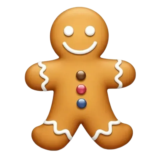 Pastel gingerbread man