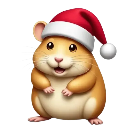 Christmas hamster