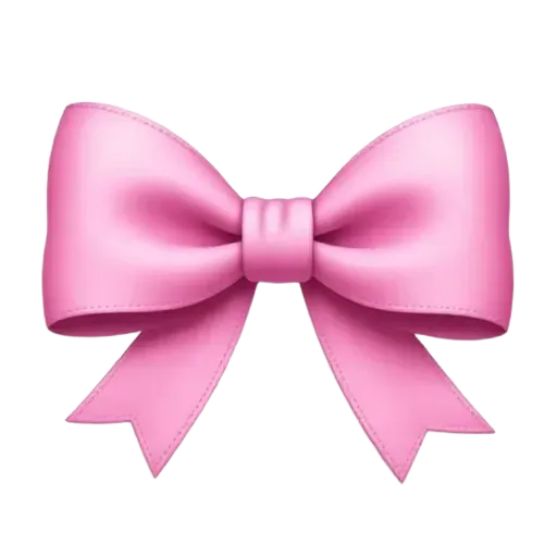 light pink bow