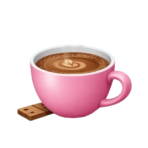 Cute pink coffee