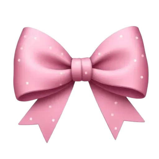 light pink bow